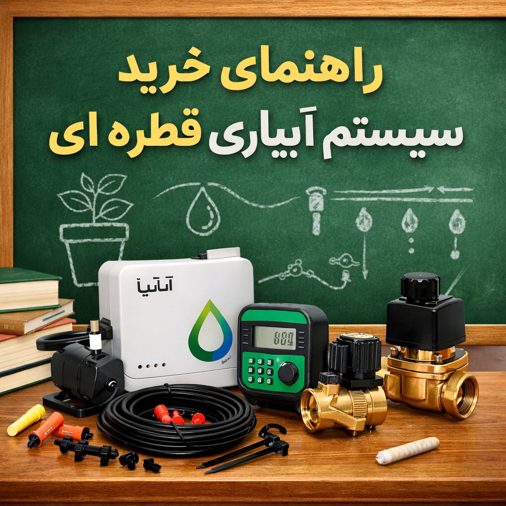 نکات مهم برای خرید سیستم آبیاری قطره‌ای خانگی | راهنمای کامل انتخاب سیستم مناسب